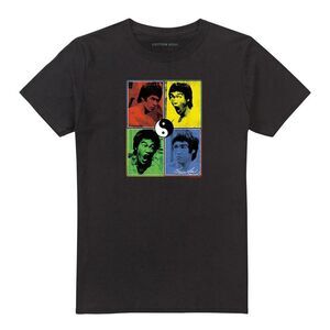 Bruce Lee Unisex Adult Enter Color Block T-Shirt / Black